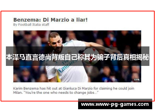 本泽马直言德尚背叛自己称其为骗子背后真相揭秘